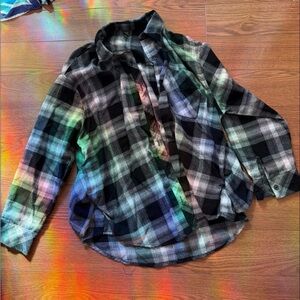 a new day Multicolor Plaid Button Down Shirt